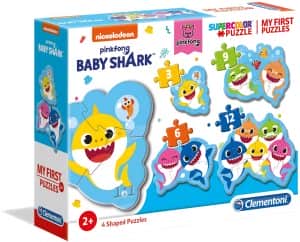 Puzzle de siluetas de Baby Shark de Clementoni - Los mejores puzzles de Baby Shark de dibujos animados