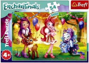Puzzle mini de Enchantimals de 54 piezas de Trefl - Los mejores puzzles de Enchantimals de dibujos animados