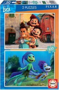 Puzzle de Luca de 2x100 piezas de Educa - Los mejores puzzles de Luca de Disney Pixar