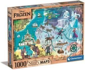 Puzzle De Story Maps De Frozen De 1000 Piezas De Clementoni