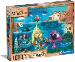 Puzzle De Story Maps De La Sirenita De 1000 Piezas De Clementoni
