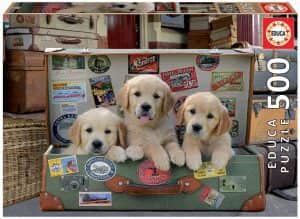 Puzzle De Cachorros En Una Maleta De 500 Piezas De Educa