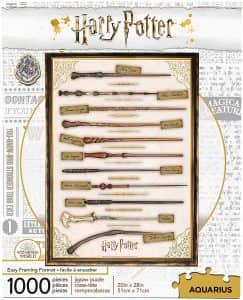 Puzzle de varitas de Harry Potter de 1000 piezas - Los mejores puzzles de Harry Potter