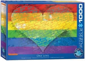Puzzle de ONE LOVE de 1000 piezas de Eurographics - Los mejores puzzles de colores