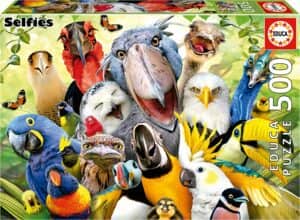Puzzle De Selfie De Pájaros De 500 Piezas De Educa