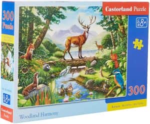 Puzzle de ciervo en el bosque de 300 piezas de Castorland
