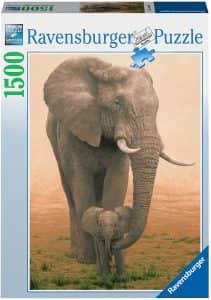 Puzzle de elefante de 1500 piezas de Ravensburger - Los mejores puzzles de elefantes