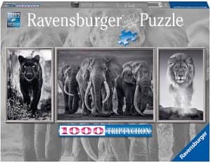 Puzzle de elefante tríptico de 1000 piezas de Ravensburger - Los mejores puzzles de elefantes