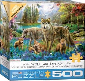 Puzzle de lobos en familia de 500 piezas de Eurographics - Los mejores puzzles de lobos