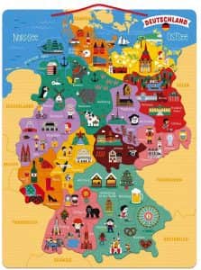 Puzzle de mapa de Alemania de 79 piezas - Los mejores puzzles de Alemania