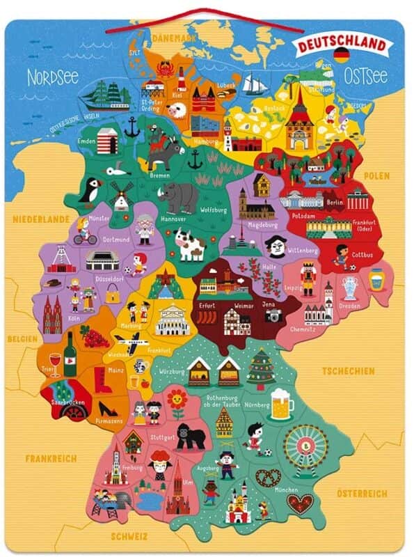 Los mejores puzzles del mapa de Alemania