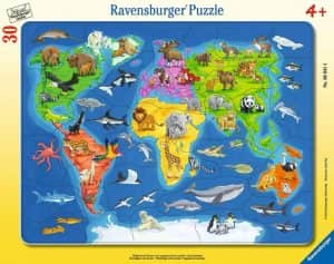 Puzzle De Mapa Del Mundo De 30 Piezas Para NiÃ±os