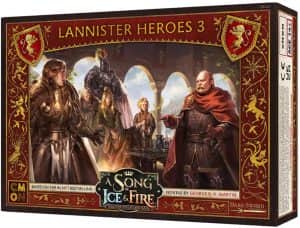 El Juego De Miniatura De Canción De Hielo Y Fuego. Héroes Lannister 3 Expansión