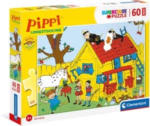 Puzzle De Casa De Pippi Calzaslargas De 60 Piezas De Clementoni