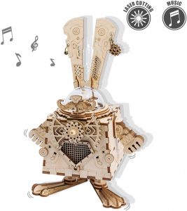 Puzzle De Madera De Conejo Musical En 3d. Los Mejores Puzzles Y Maquetas Para Montar De Rokr