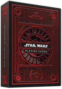 Baraja De Cartas De Star Wars De Theory Playing Cards Rojo