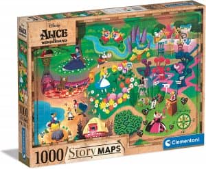 Puzzle De Story Maps De Alicia En El País De Las Maravillas De 1000 Piezas. Los Mejores Puzzles De Story Maps De Disney