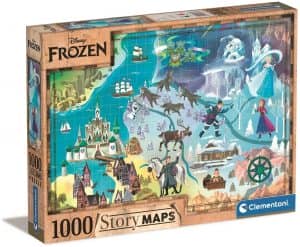 Puzzle De Story Maps De Frozen De 1000 Piezas. Los Mejores Puzzles De Story Maps De Disney