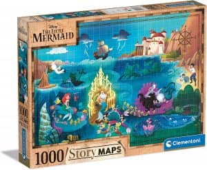 Puzzle De Story Maps De La Sirenita De 1000 Piezas. Los Mejores Puzzles De Story Maps De Disney