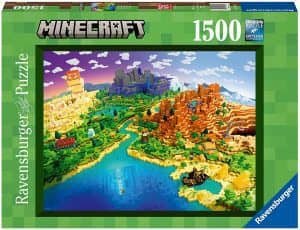 Puzzle De Mapa De Minecraft De 1500 Piezas De Ravensburger