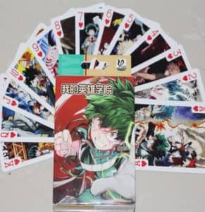 Cartas De Póker De My Hero Academia. Barajas De Cartas De Mangas Y Animes