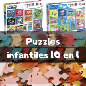 Los mejores puzzles infantiles 10 en 1 de Clementoni - Puzzles para niÃ±os y niÃ±as 10 en 1 de Clementoni