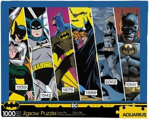 Puzzle De Evolución De Batman En Los Cómics De 1000 Piezas De Aquarius