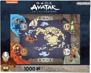 Puzzle De Mapa De Avatar La Leyenda De Aang De 1000 Piezas