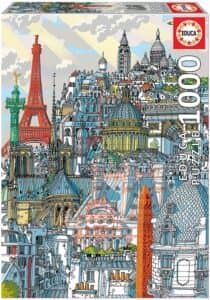 Puzzle Monumentos De París De 1000 Piezas