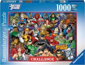 Puzzle Challenge De Justice League De Ravensburger De 1000 Piezas. Puzzles Difíciles