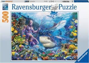 Puzzle De Bajo El Mar De Tiburones De 500 Piezas