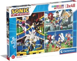 Puzzle De Momentos De Sonic De 3×48 Piezas