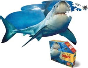 Puzzle De Silueta De Tiburón De 100 Piezas