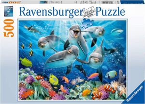 Puzzle De Selfie De Delfines De 500 Puzzles De Ravensburger