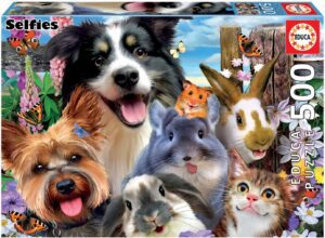 Puzzle De Selfie De Mascotas Clásicas De 500 Puzzles De Educa
