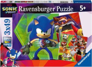 Puzzle De Sonic Prime De Netflix De 3×49 Piezas De Sonic Prime