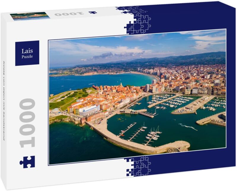 Lais Puzzle 1000 Pezzi – Costa Di Gijon Con Spiaggia Sabbiosa, Paesaggio Marino - 3