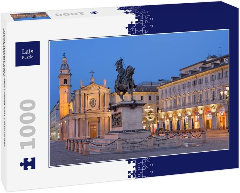 Lais Puzzle „Turin, Italien“ – 1000 Teile, Mit Motiv-Schachtel, Hochwertig Gestanzt